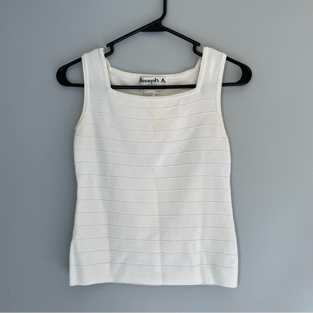 Square neckline tank top